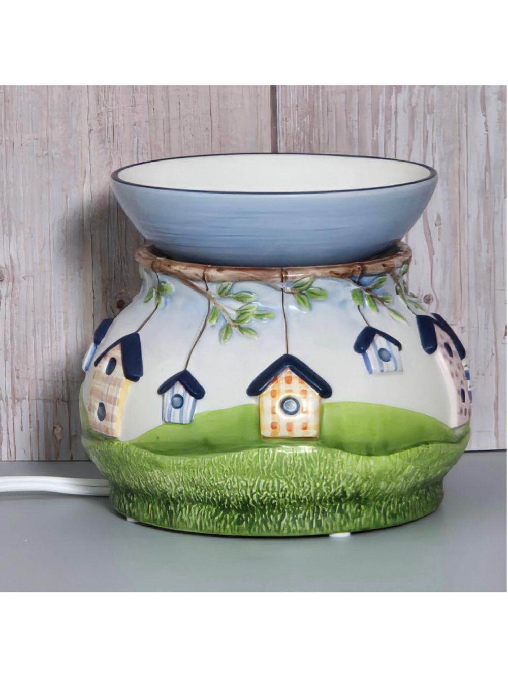 Michal Sparks Birdhouse Electric Wax Warmer Bird Houses Cottage Garden Decor